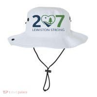 Lewiston Strong 207 Fundraiser Maine Flag In Heart Bucket Hat thumb 0