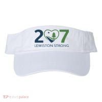 Lewiston Strong 207 Fundraiser Maine Flag In Heart Visor thumb 0