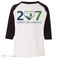 Lewiston Strong 207 Fundraiser Maine Flag In Heart Toddler Fine Jersey T-Shirt thumb 0