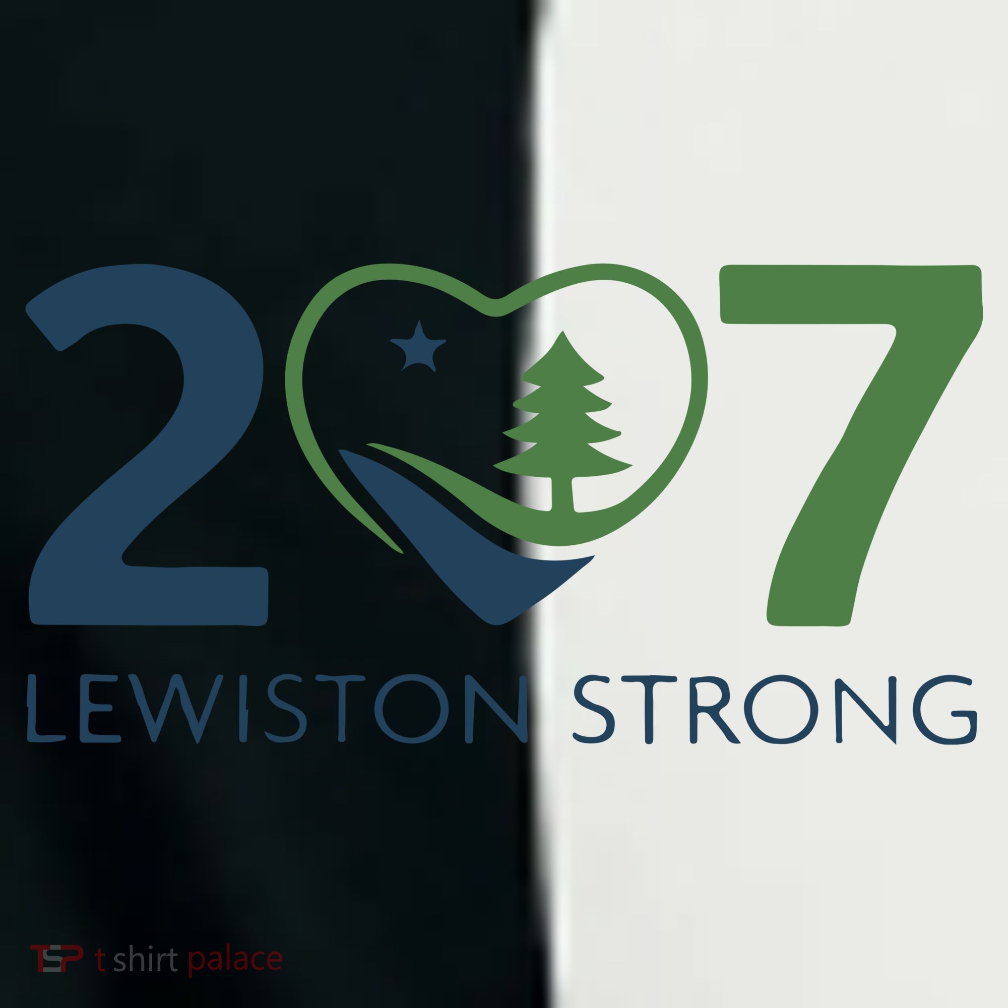 Lewiston Strong 207 Fundraiser Maine Flag In Heart Toddler Fine Jersey T-Shirt