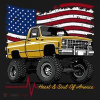 Lifted Squarebody 4wd Classic American Pickup Truck Women's Hoodie thumb 2