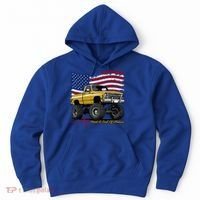 Lifted Squarebody 4wd Classic American Pickup Truck Hoodie thumb 0