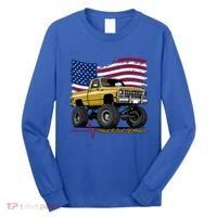 Lifted Squarebody 4wd Classic American Pickup Truck Long Sleeve Shirt thumb 0