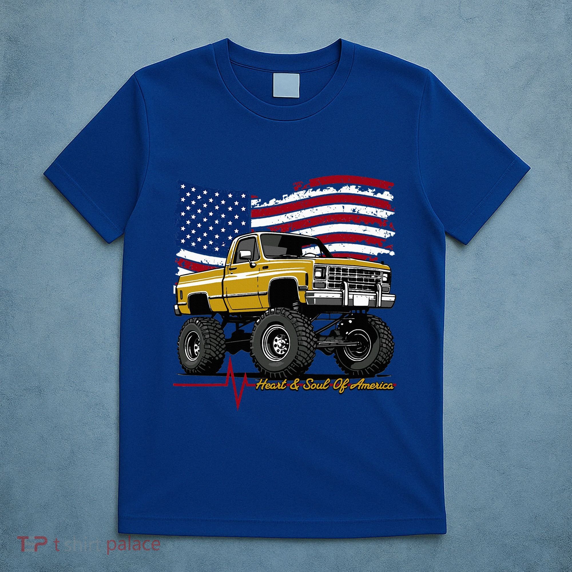 Lifted Squarebody 4wd Classic American Pickup Truck T-Shirt