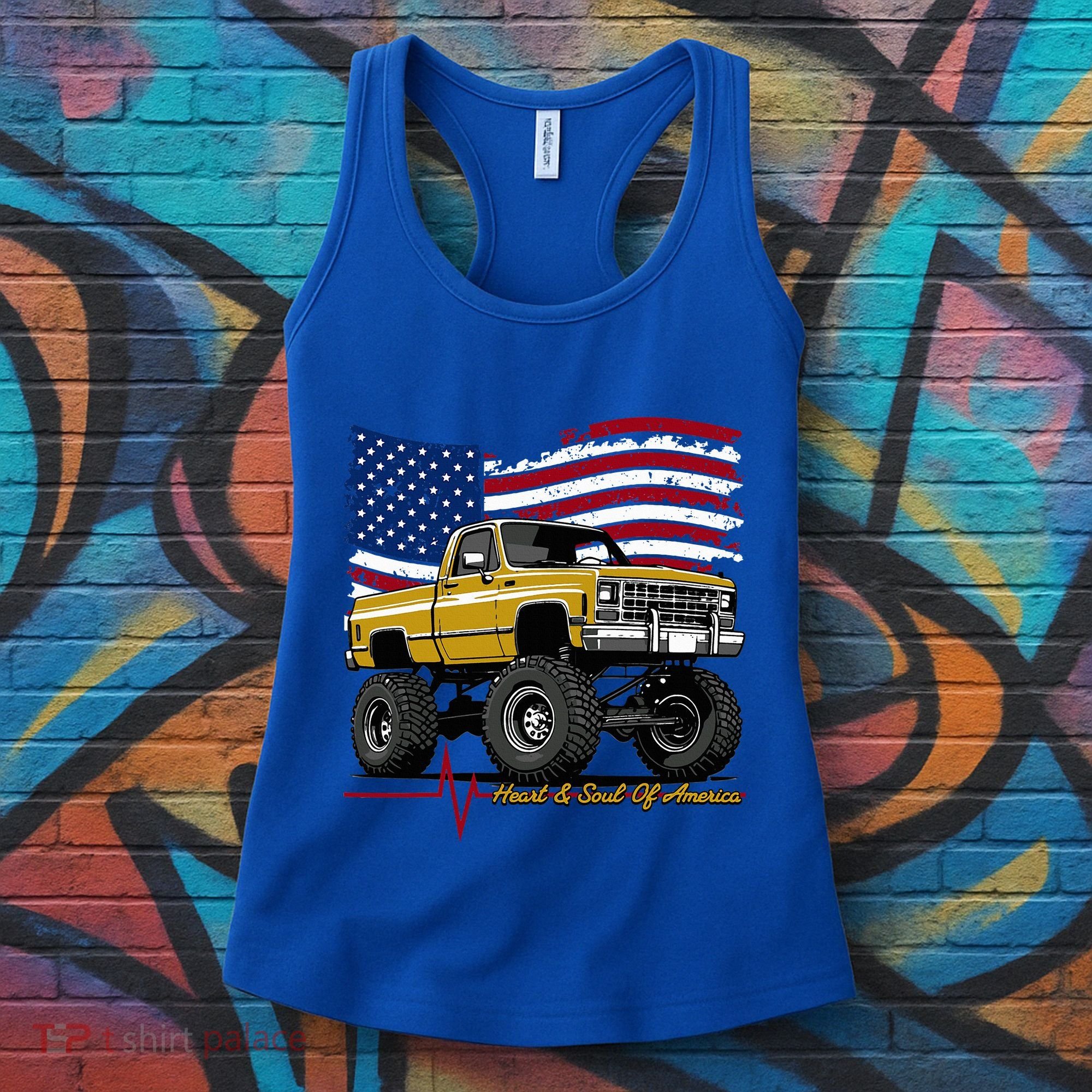 Lifted Squarebody 4wd Classic American Pickup Truck Women's Tank Top