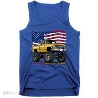 Lifted Squarebody 4wd Classic American Pickup Truck Tank Top thumb 0