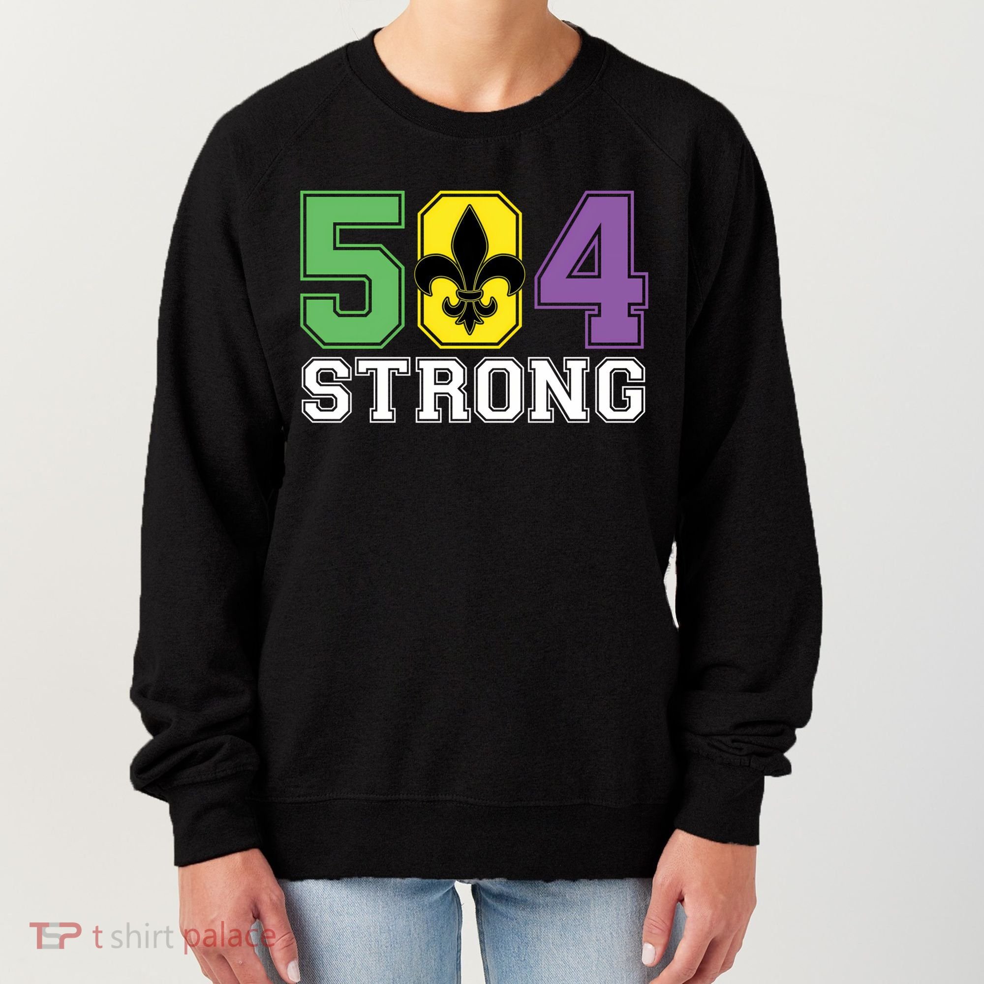 Louisiana Strong 504 Nola Strong Long Sleeve Women's Sweatshirt