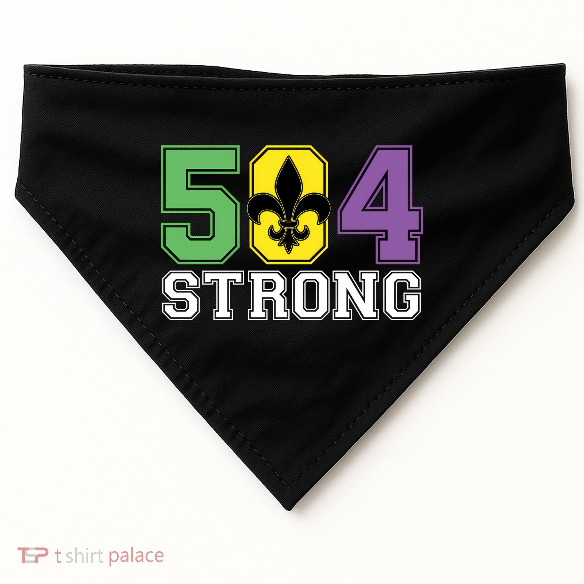 Louisiana Strong 504 Nola Strong Long Sleeve USA-Made Doggie Bandana