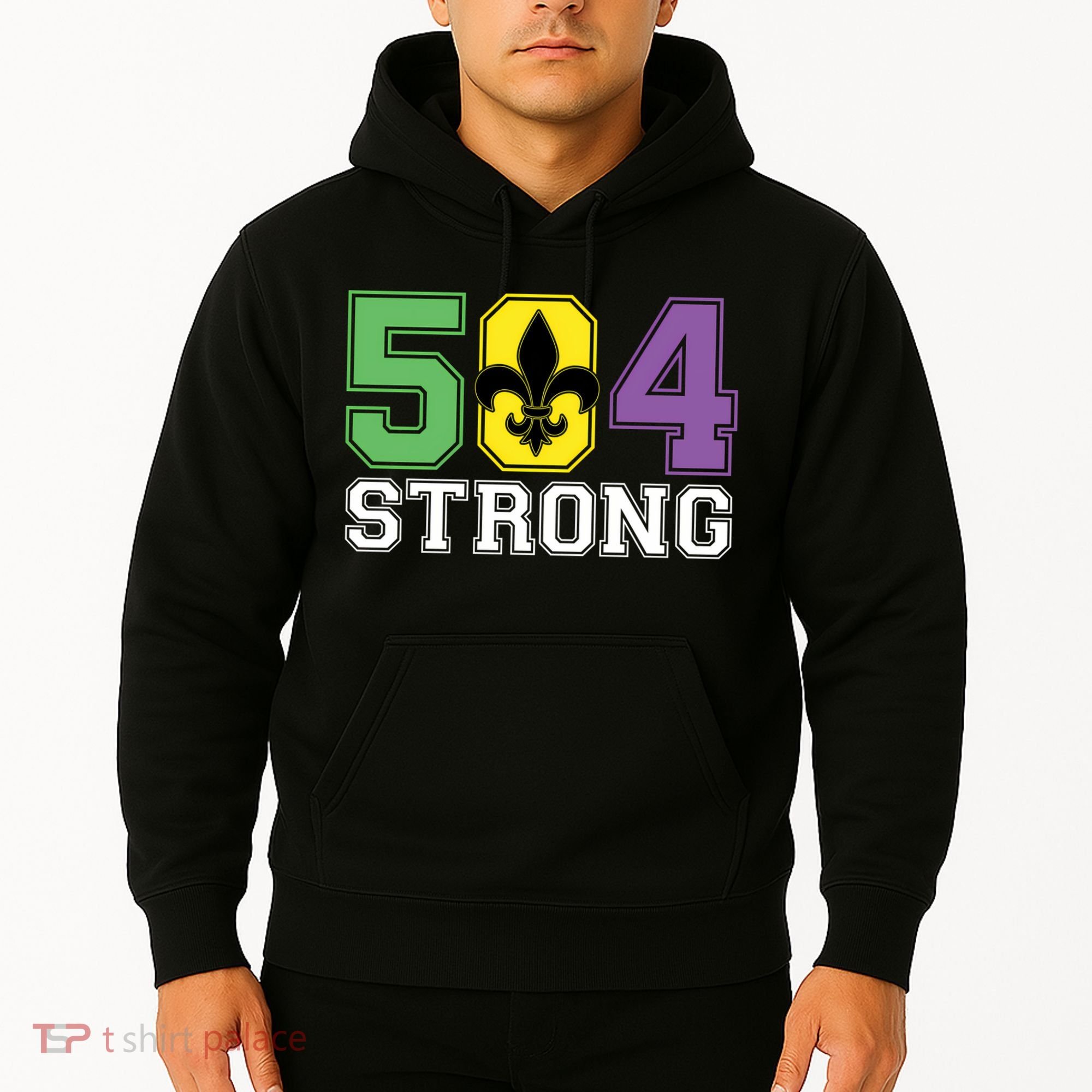 Louisiana Strong 504 Nola Strong Long Sleeve Hoodie