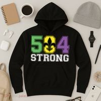 Louisiana Strong 504 Nola Strong Long Sleeve Hoodie thumb 3