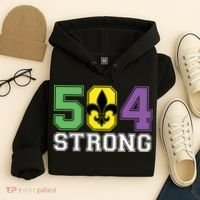 Louisiana Strong 504 Nola Strong Long Sleeve Hoodie thumb 4