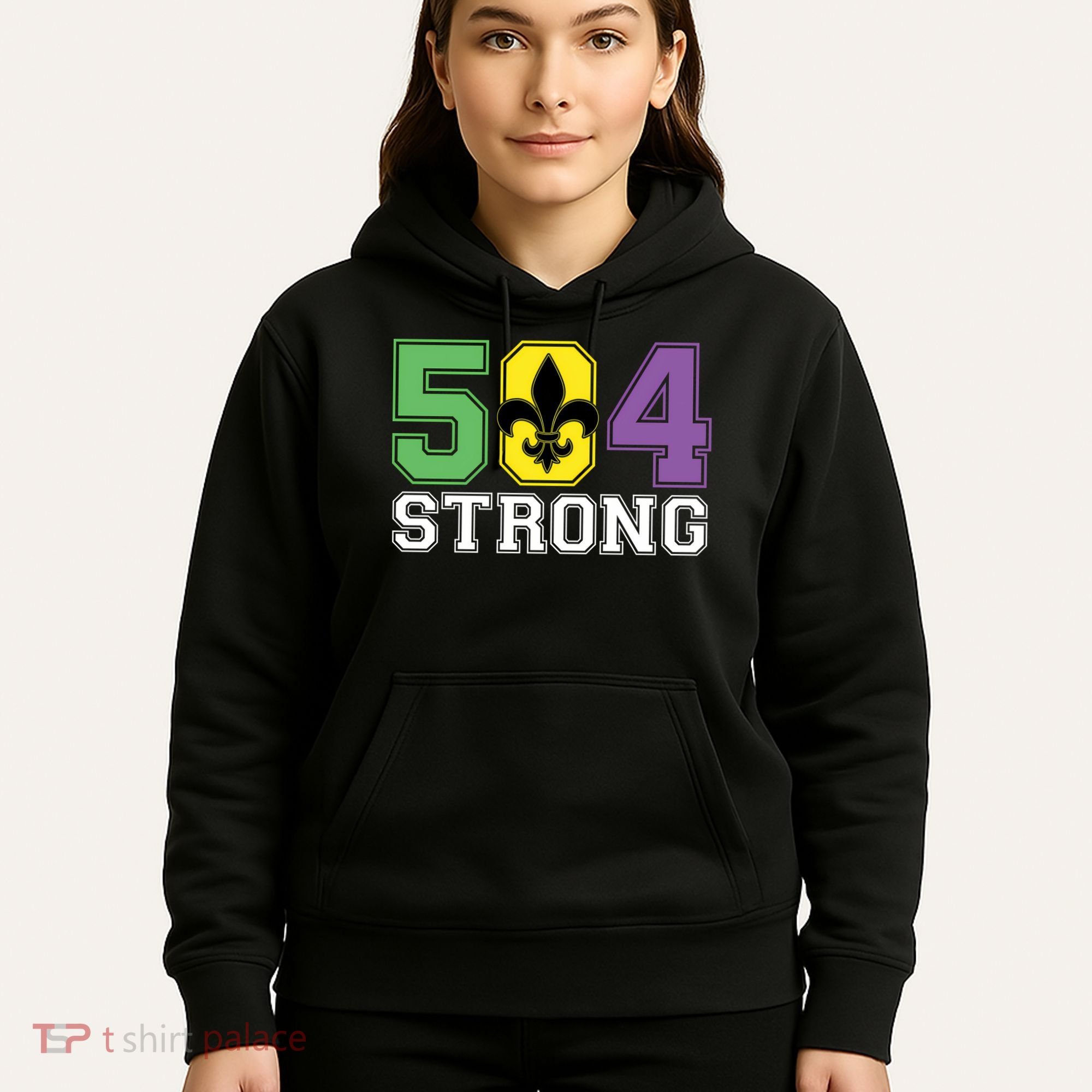 Louisiana Strong 504 Nola Strong Long Sleeve Hoodie