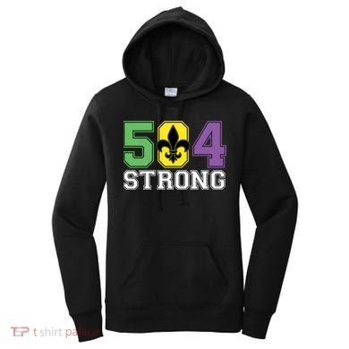 Louisiana Strong 504 Nola Strong Long Sleeve Women's Hoodie