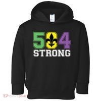 Louisiana Strong 504 Nola Strong Long Sleeve Toddler Hoodie thumb 0