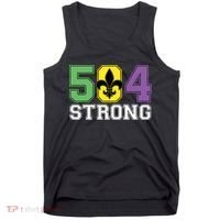 Louisiana Strong 504 Nola Strong Long Sleeve Tank Top thumb 0