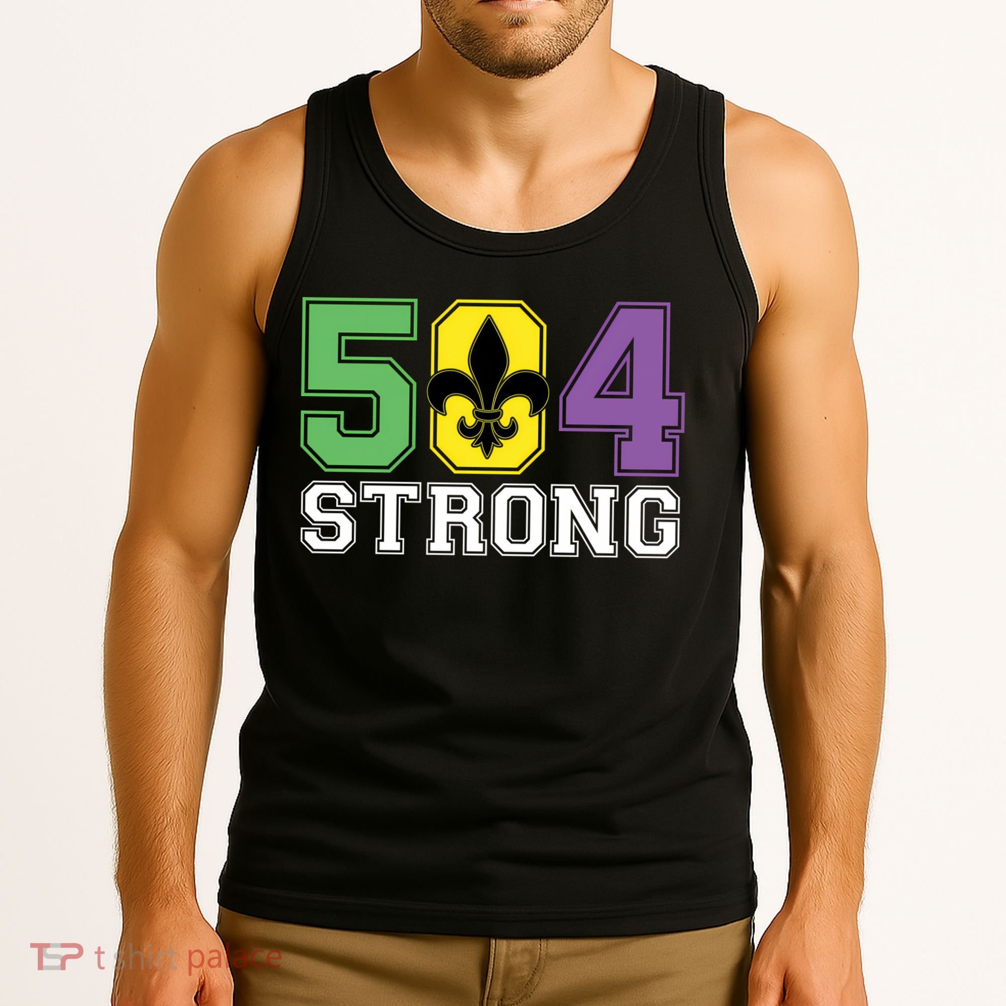 Louisiana Strong 504 Nola Strong Long Sleeve Tank Top
