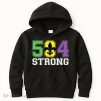 Louisiana Strong 504 Nola Strong Long Sleeve Kids Hoodie thumb 0