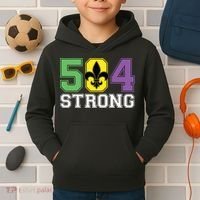 Louisiana Strong 504 Nola Strong Long Sleeve Kids Hoodie thumb 2