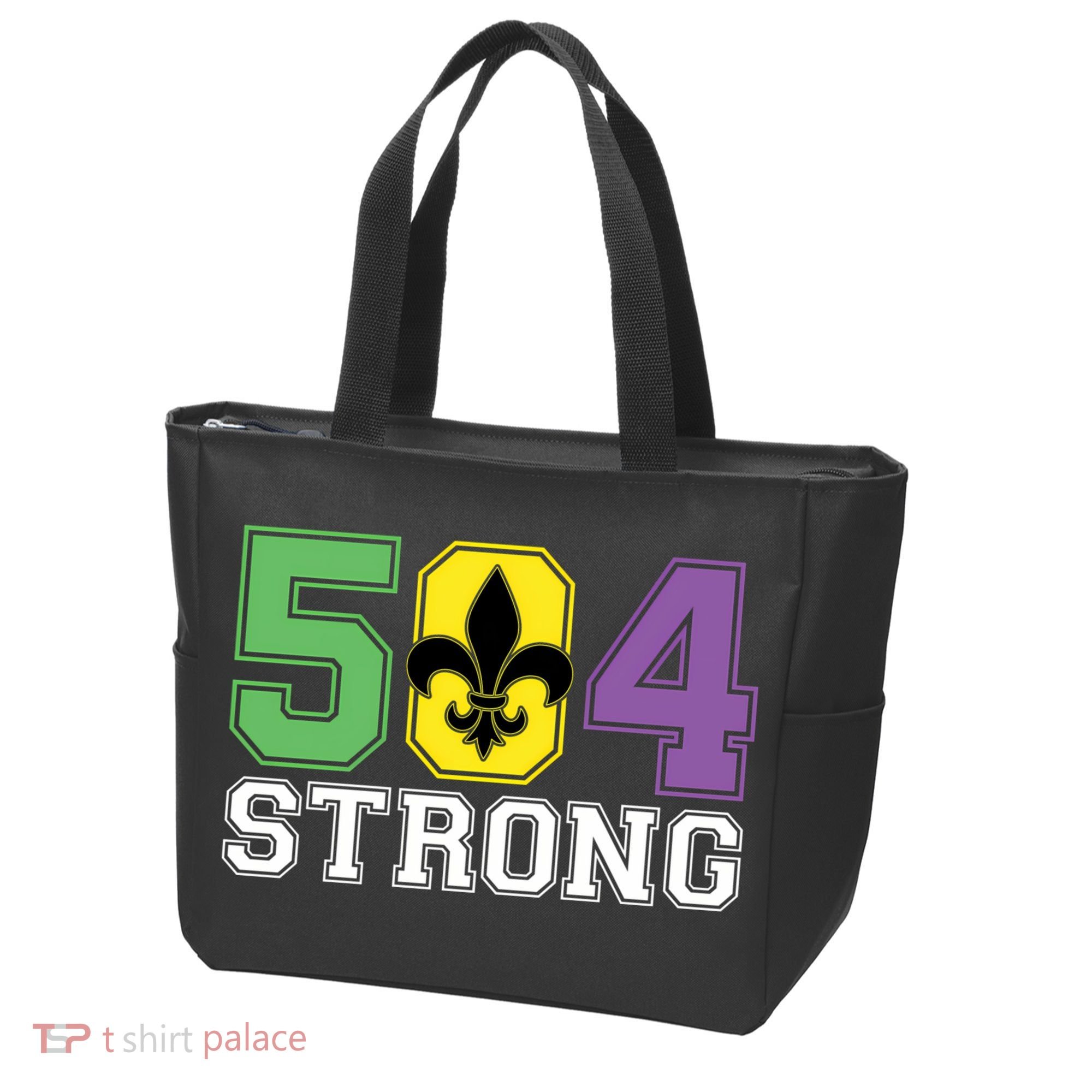 Louisiana Strong 504 Nola Strong Long Sleeve Tote Bag