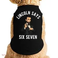 Lincoln Says 6-7 Doggie Tank thumb 0