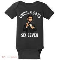 Lincoln Says 6-7 Baby Bodysuit thumb 0