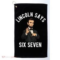 Lincoln Says 6-7 Golf Towel thumb 0