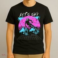 LetS Ski 70s 80s 90s Retro Vintage Style Skiing T-Shirt thumb 3