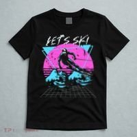 LetS Ski 70s 80s 90s Retro Vintage Style Skiing T-Shirt thumb 5