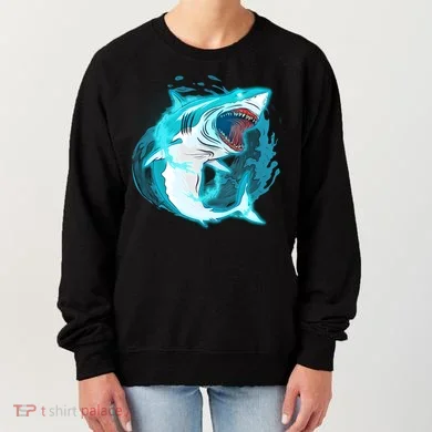 Leaping Shark Attack Women's Sweatshirt