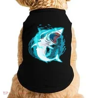 Leaping Shark Attack Doggie Tank thumb 0