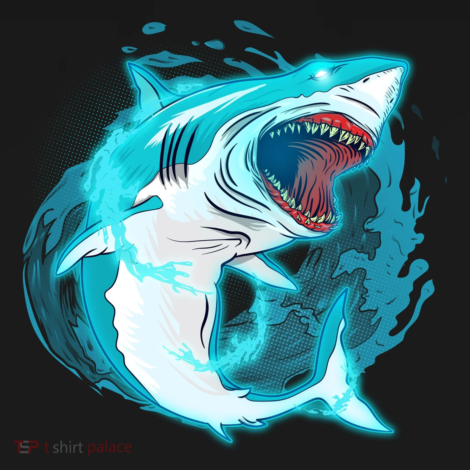 Leaping Shark Attack Doggie Tank