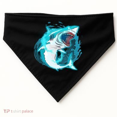 Leaping Shark Attack USA-Made Doggie Bandana