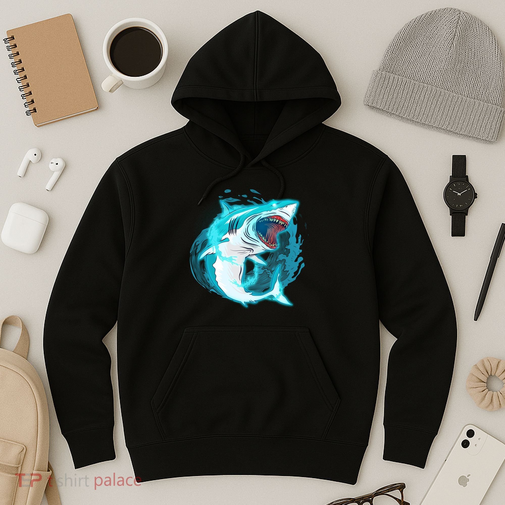 Leaping Shark Attack Hoodie