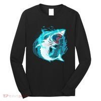 Leaping Shark Attack Long Sleeve Shirt thumb 0