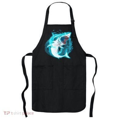Leaping Shark Attack Apron