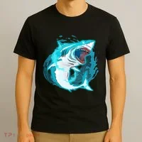 Leaping Shark Attack T-Shirt thumb 3
