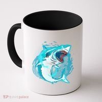 Leaping Shark Attack Coffee Mug thumb 0