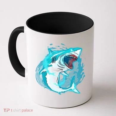 Leaping Shark Attack Coffee Mug