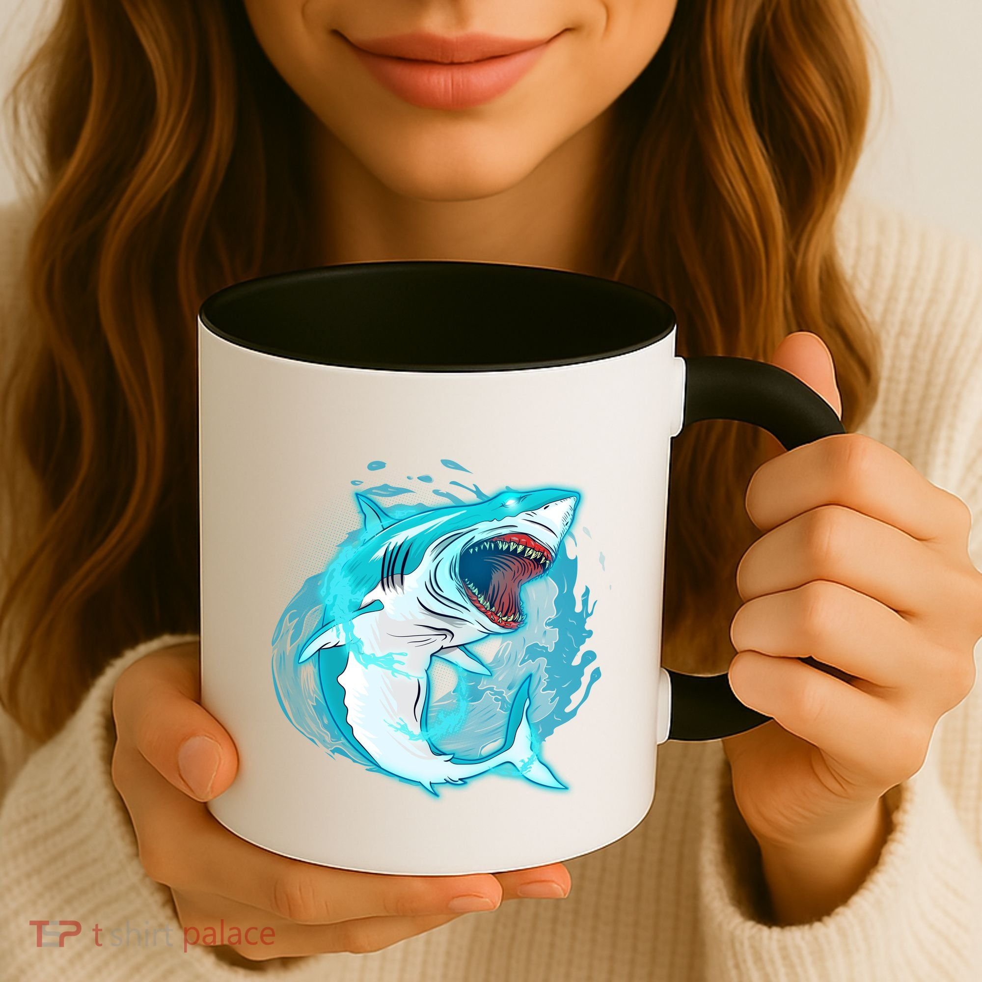 Leaping Shark Attack Coffee Mug