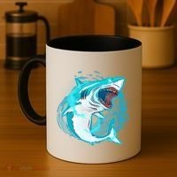 Leaping Shark Attack Coffee Mug thumb 4
