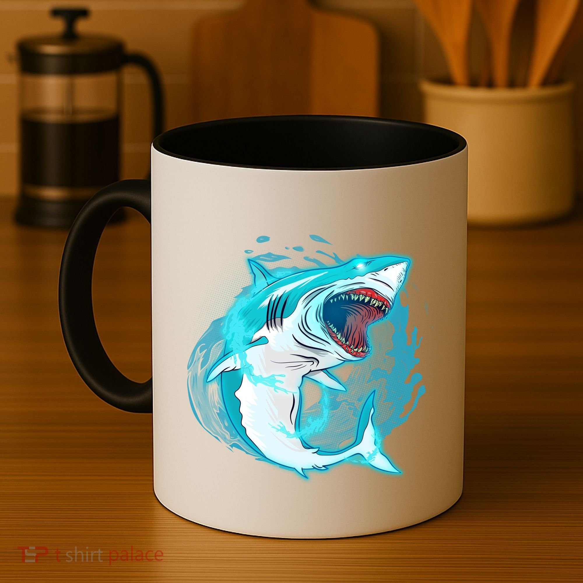 Leaping Shark Attack Coffee Mug