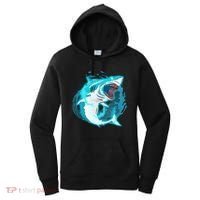 Leaping Shark Attack Women's Hoodie thumb 0