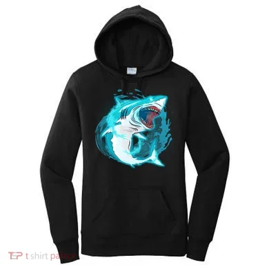 Leaping Shark Attack Women's Hoodie