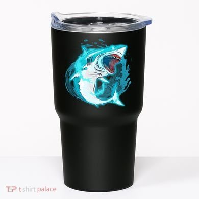 Leaping Shark Attack Tumbler