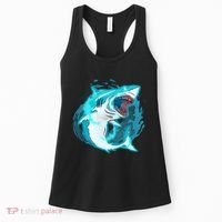 Leaping Shark Attack Women's Tank Top thumb 0