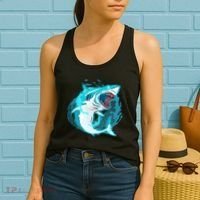 Leaping Shark Attack Women's Tank Top thumb 2