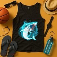 Leaping Shark Attack Tank Top thumb 4