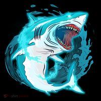 Leaping Shark Attack Women's Long Sleeve Shirt thumb 2