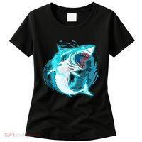 Leaping Shark Attack Women's T-Shirt thumb 0