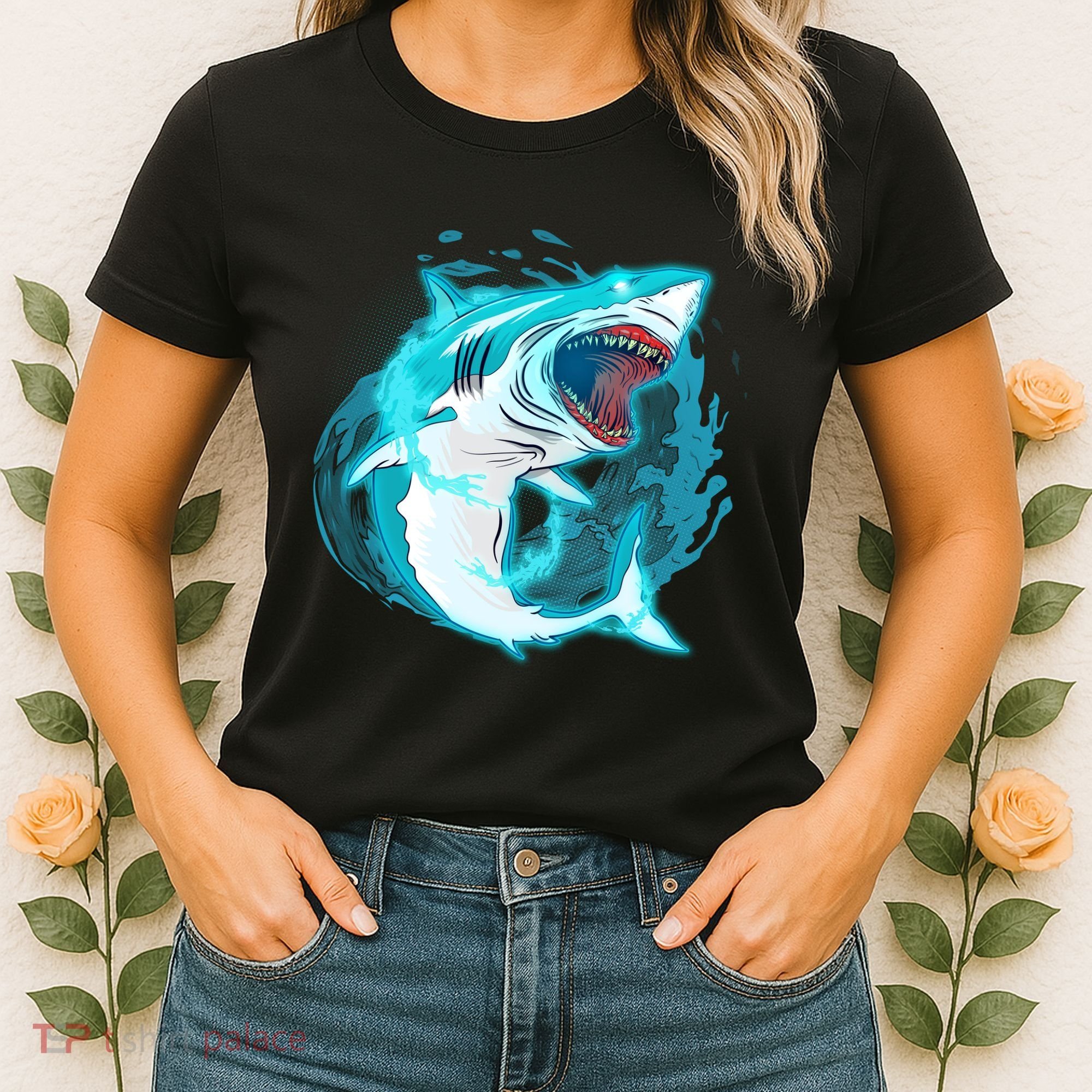 Leaping Shark Attack Women's T-Shirt